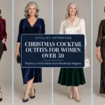 13 Effortless Christmas Cocktail Outfits for Women Over 50 That Wow