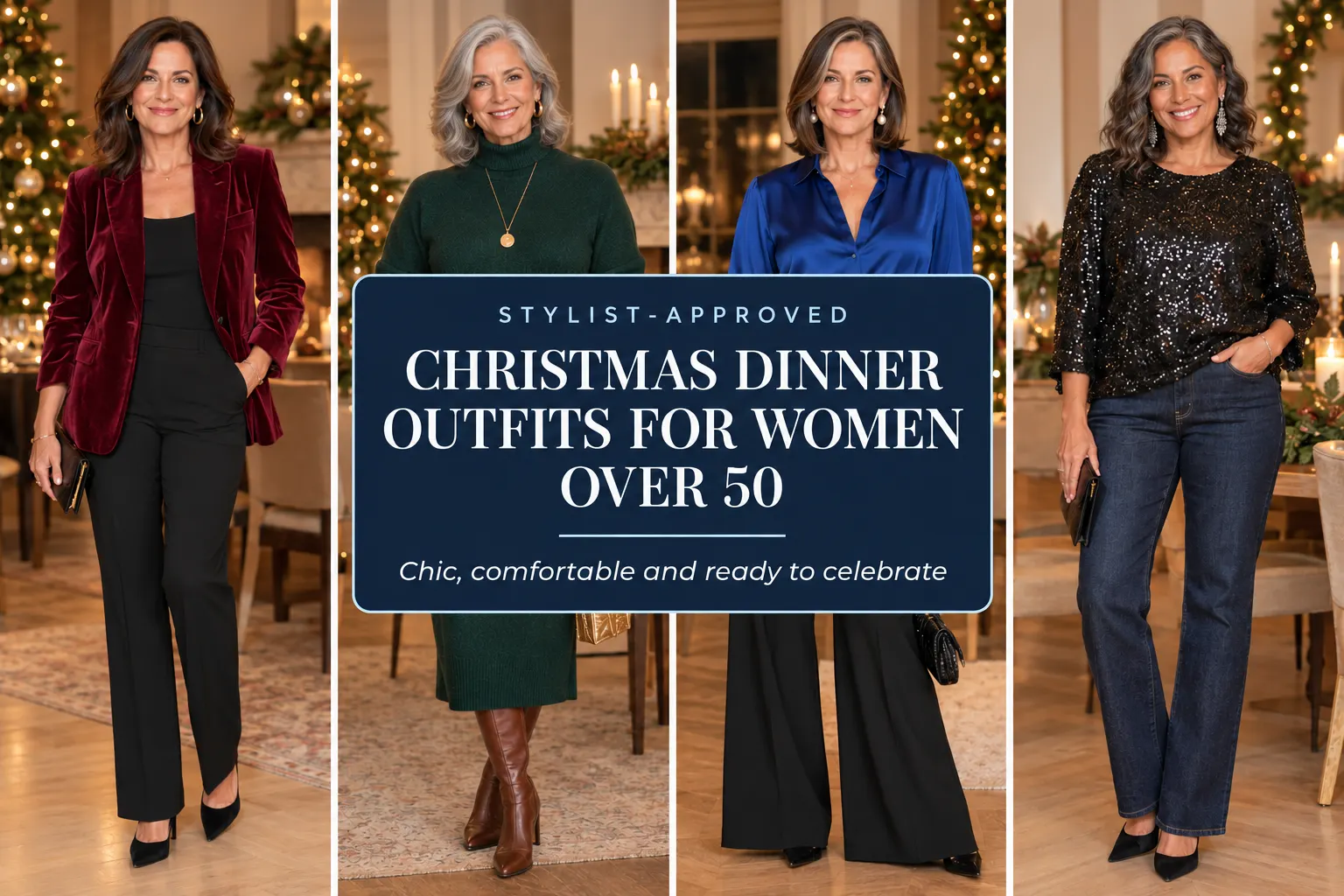 Festive Christmas Dinner Style Over 50