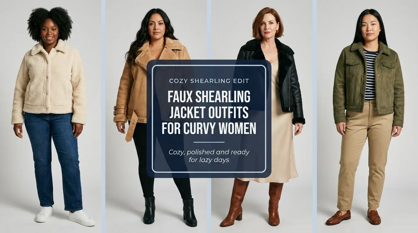 How to Style a Faux Shearling Jacket With Ease