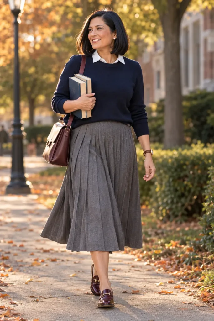 Fall 2026 Fashion Trends for Women Over 50 to Wear Right Now 6 Modern preppy outfit