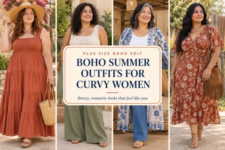Plus Size Boho Summer Outfits for Curvy Women