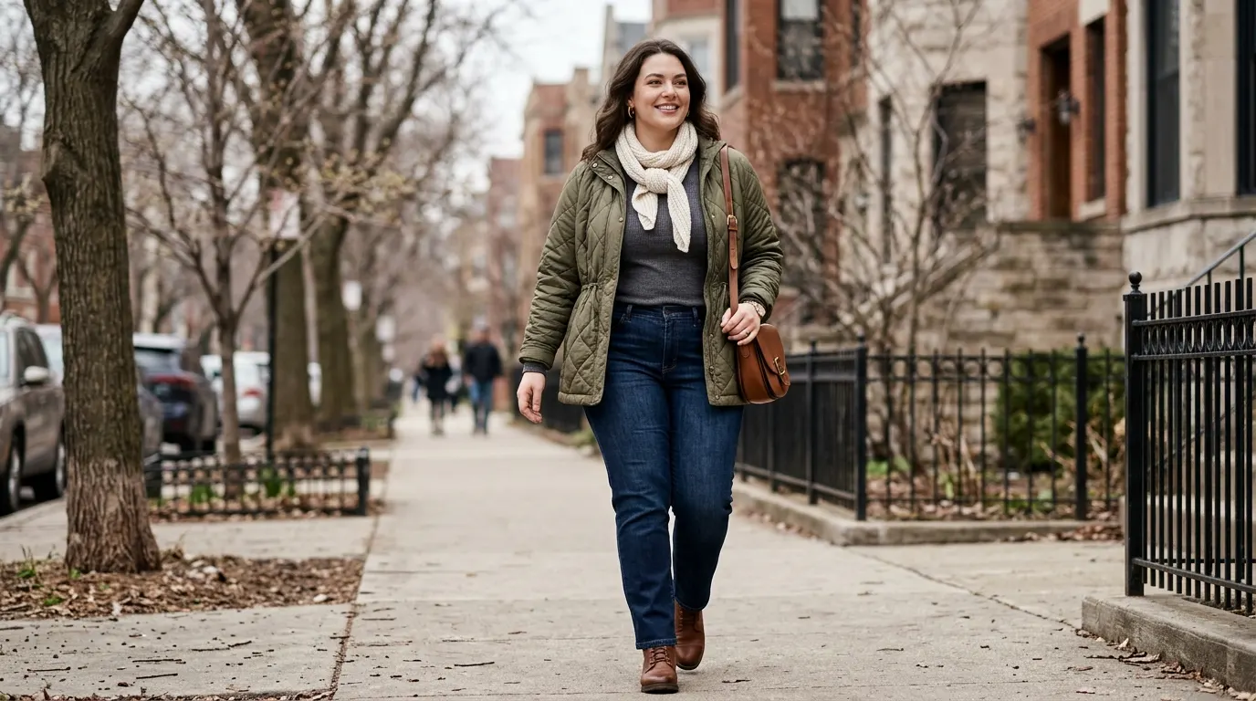 Plus Size Cold Spring Outfits for Curvy Women