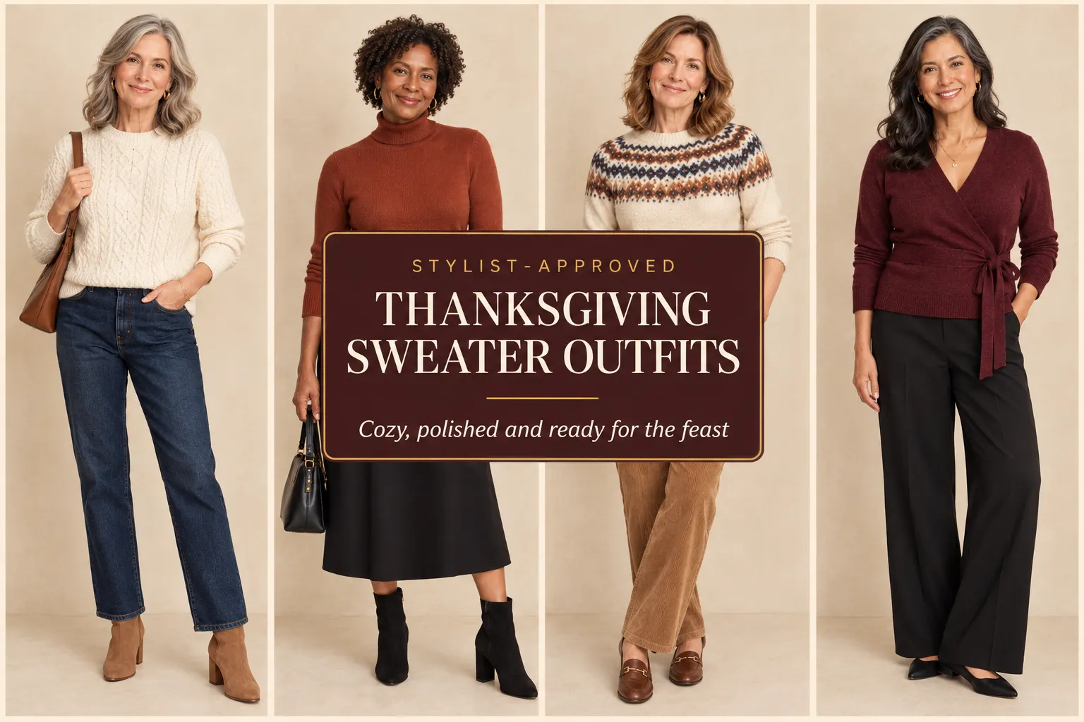 Stylist-Approved Thanksgiving Sweater Outfits