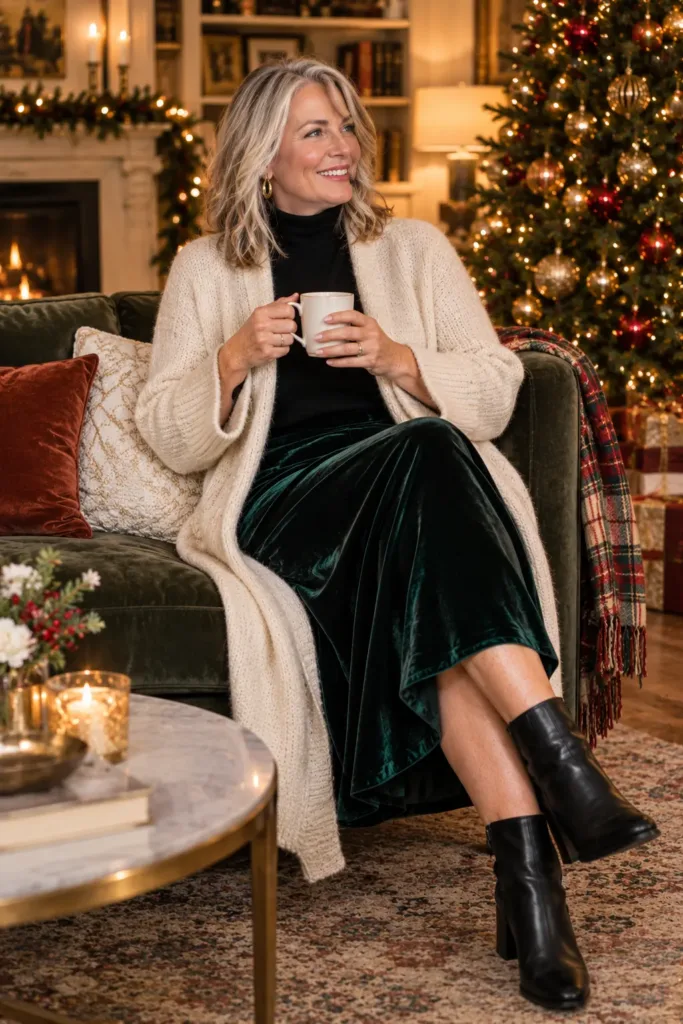 Chic Christmas Outfits for Women Over 50
