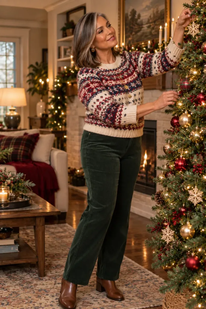 Chic Christmas Outfits for Women Over 50