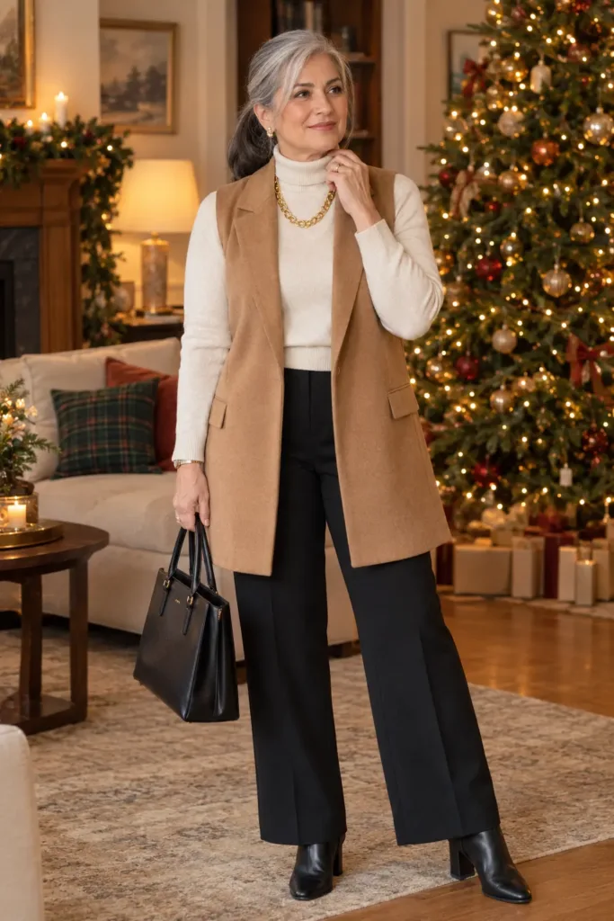 15 Gorgeous Christmas Dinner Outfit Ideas for Women Over 50 9 Christmas Dinner Outfit Ideas for Women Over 50